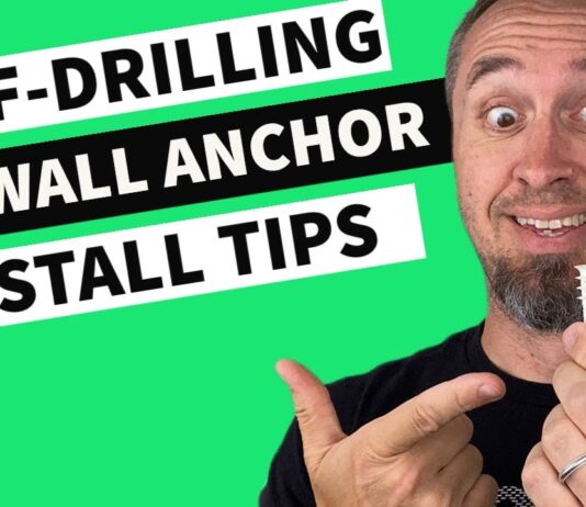 Self Drilling Drywall Anchor Installation to Hang Heavy Items