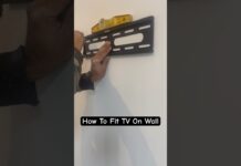 How To Fit TV On Wall DIY-TIPS #shorts