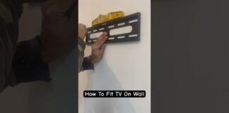 How To Fit TV On Wall DIY-TIPS #shorts