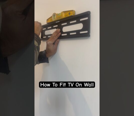 How To Fit TV On Wall DIY-TIPS #shorts