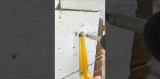 Be sure to remember this trick! How to securely fasten a screw in aerated concrete #diy #tips #skill