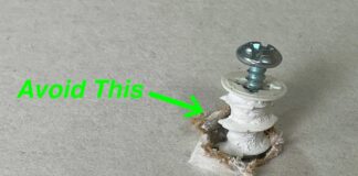 How To Fix and Properly Install Screw In Drywall Anchors