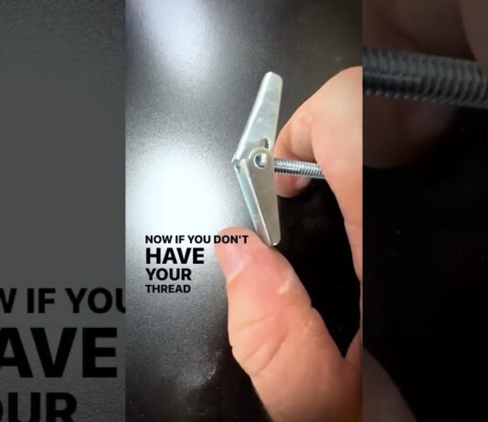 A Step-by-Step Guide to Installing Toggle Bolts #shorts